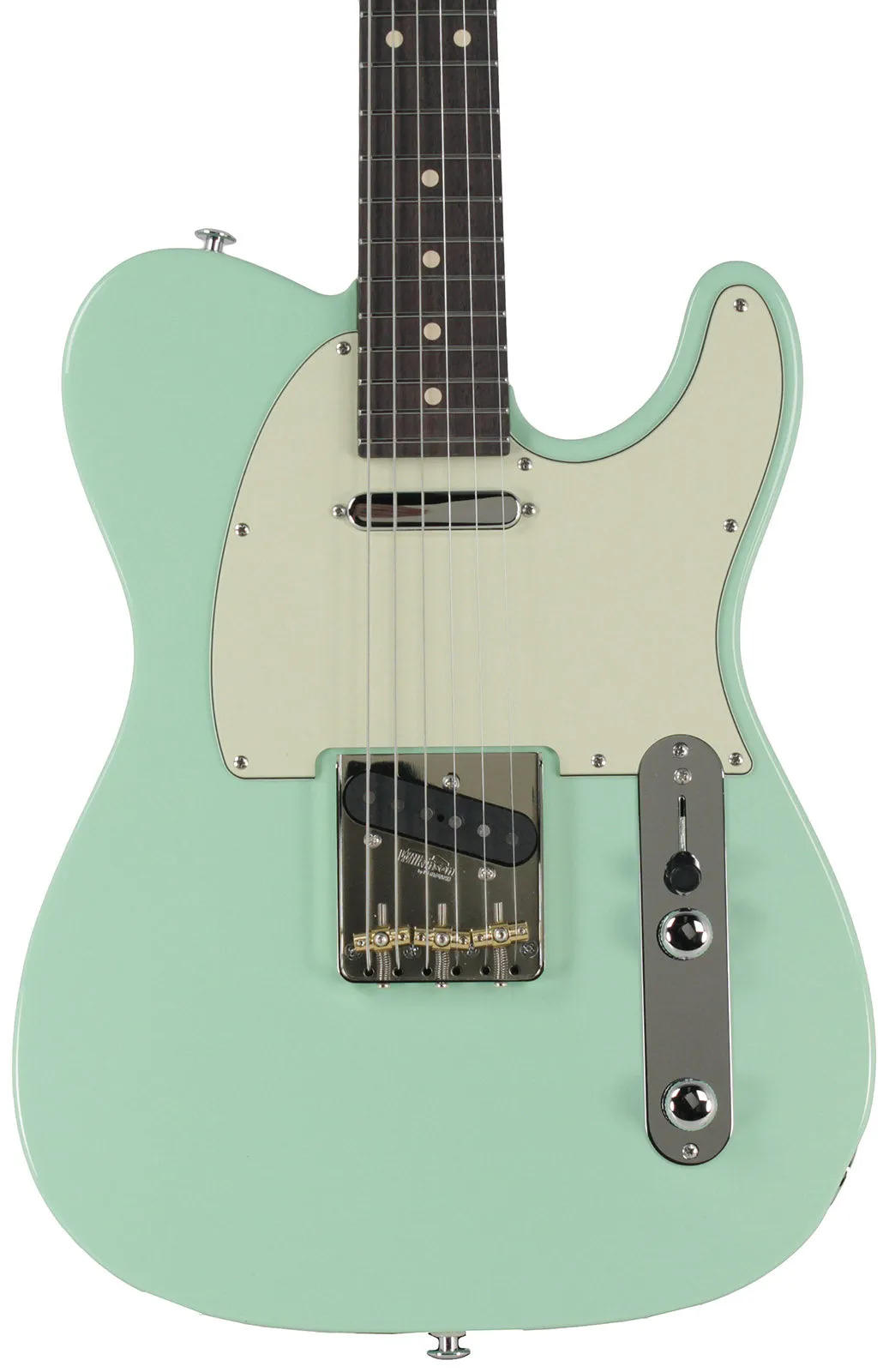 Suhr Classic T Roasted Select Guitar, Flamed, Rosewood, Surf Green