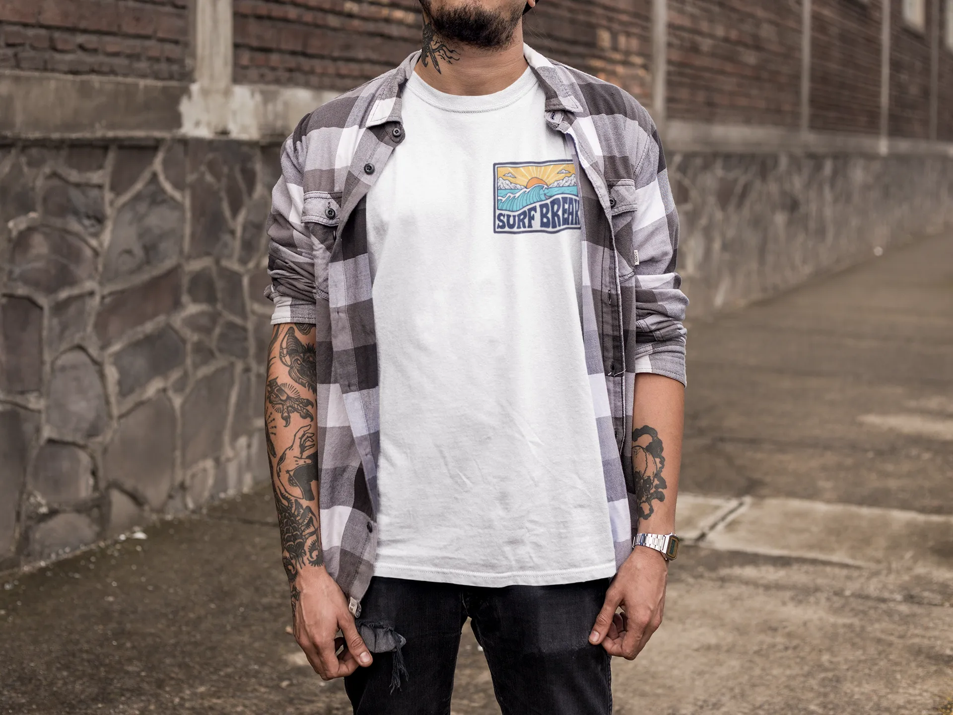 Surf Break Vintage Patch T-Shirt
