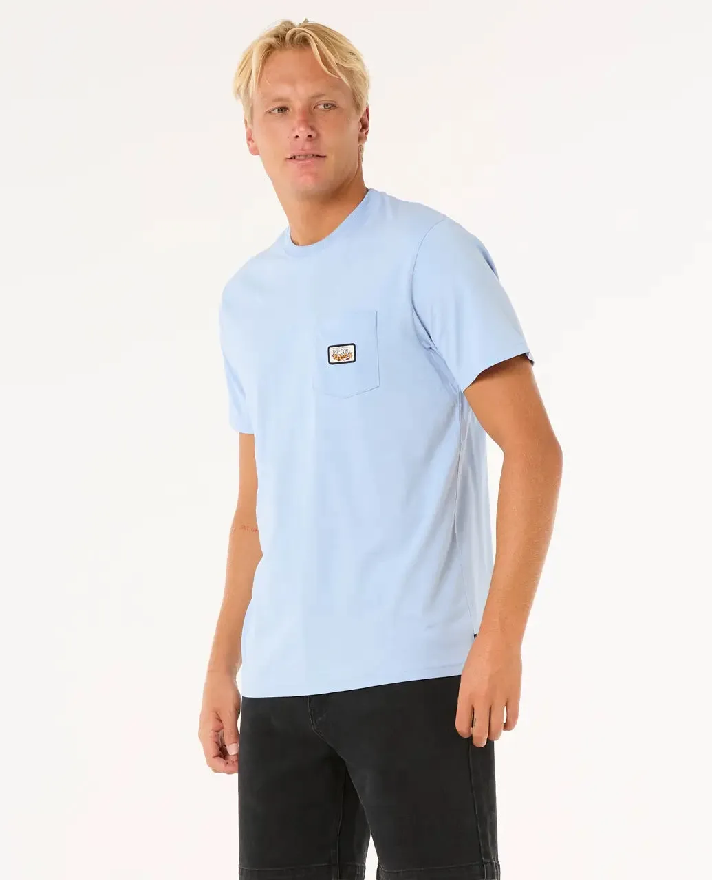Surf Paradise Badge Update T-Shirt in Ice Blue