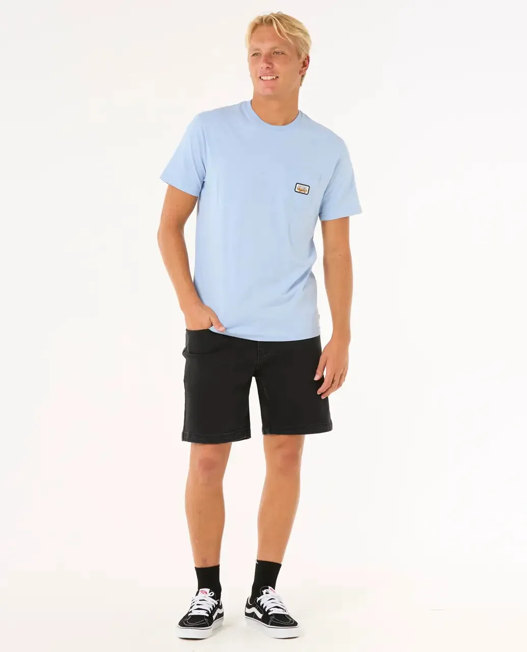Surf Paradise Badge Update T-Shirt in Ice Blue