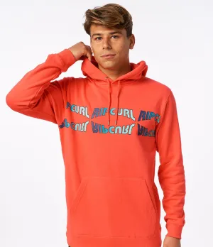 SURF REVIVAL HOOD - RETRO RED