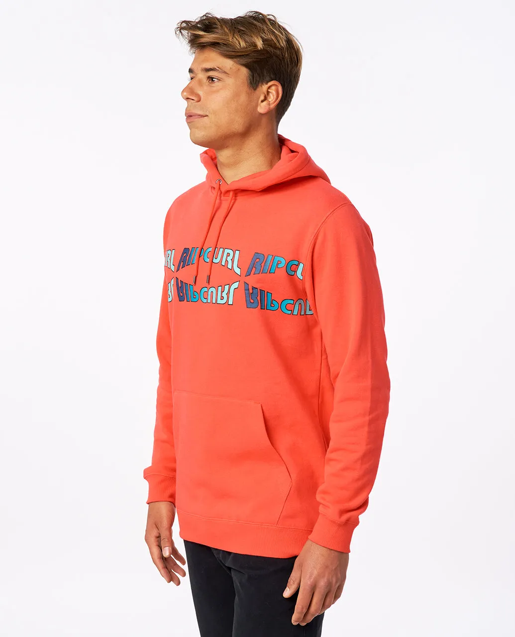 SURF REVIVAL HOOD - RETRO RED