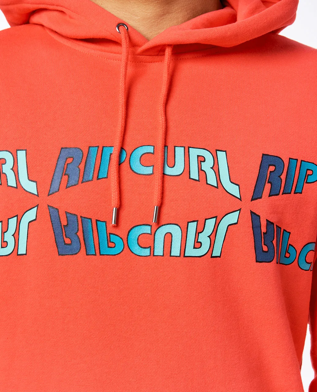 SURF REVIVAL HOOD - RETRO RED