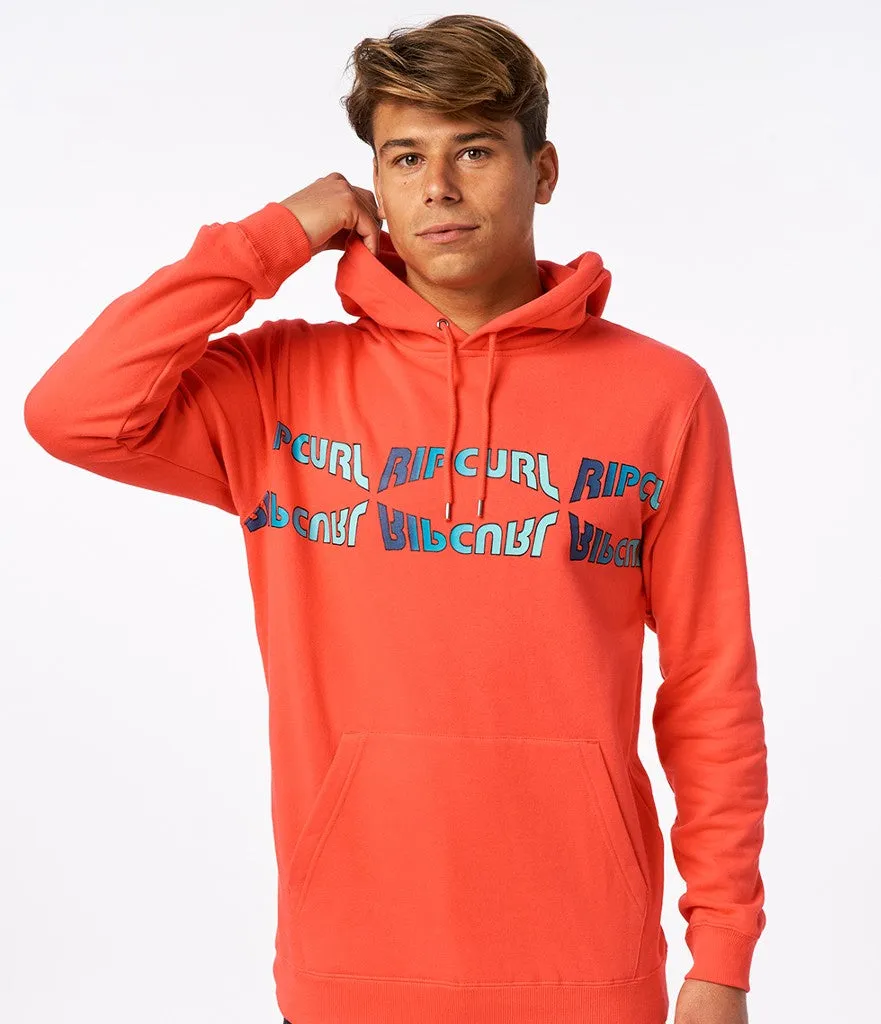 SURF REVIVAL HOOD - RETRO RED