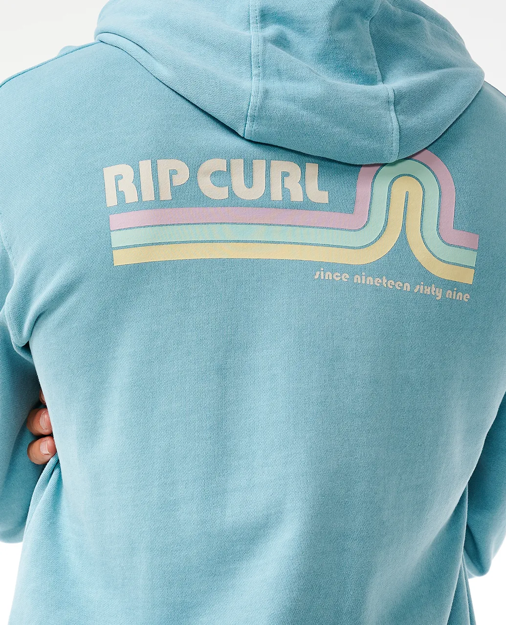 Surf Revival Hoodie in Dusty Blue