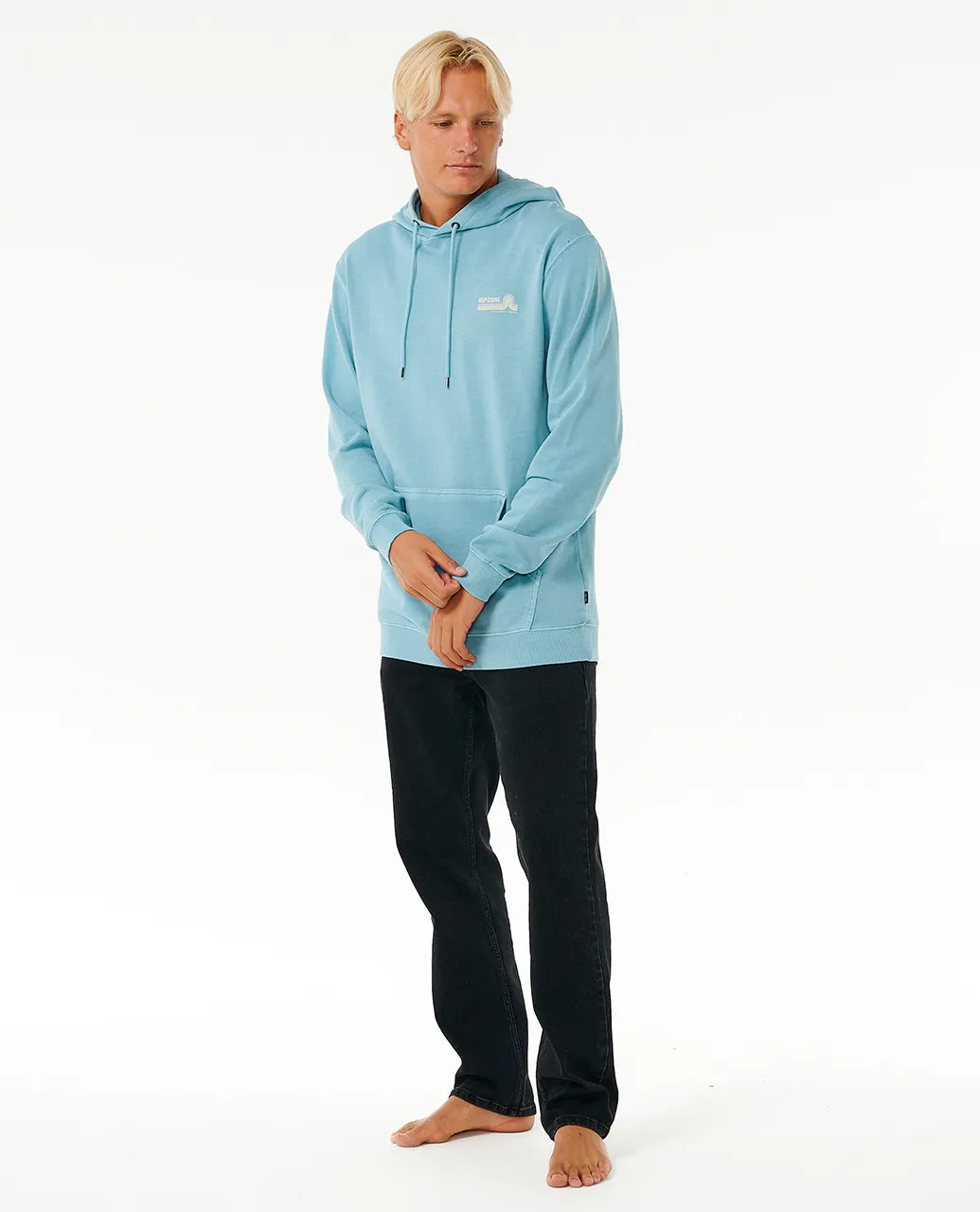 Surf Revival Hoodie in Dusty Blue