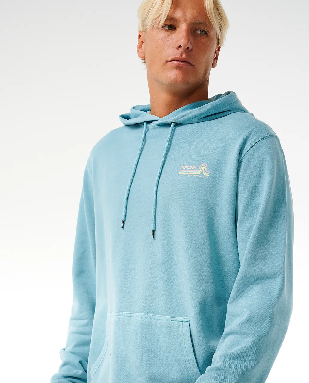 Surf Revival Hoodie in Dusty Blue