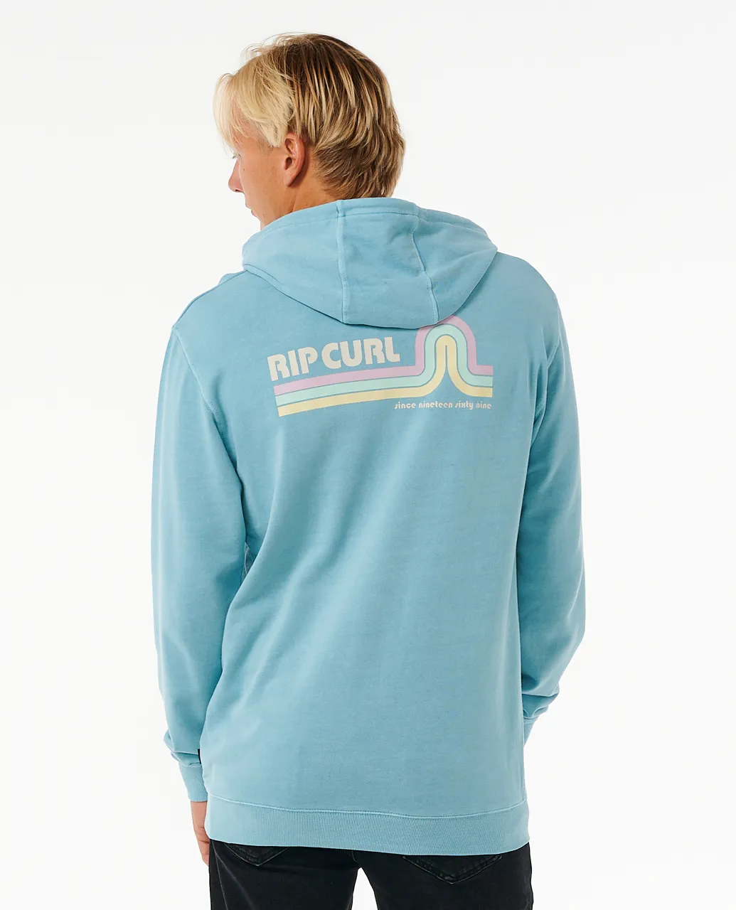 Surf Revival Hoodie in Dusty Blue