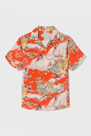 Tiger Surf Rider Shirt - Red Tiger