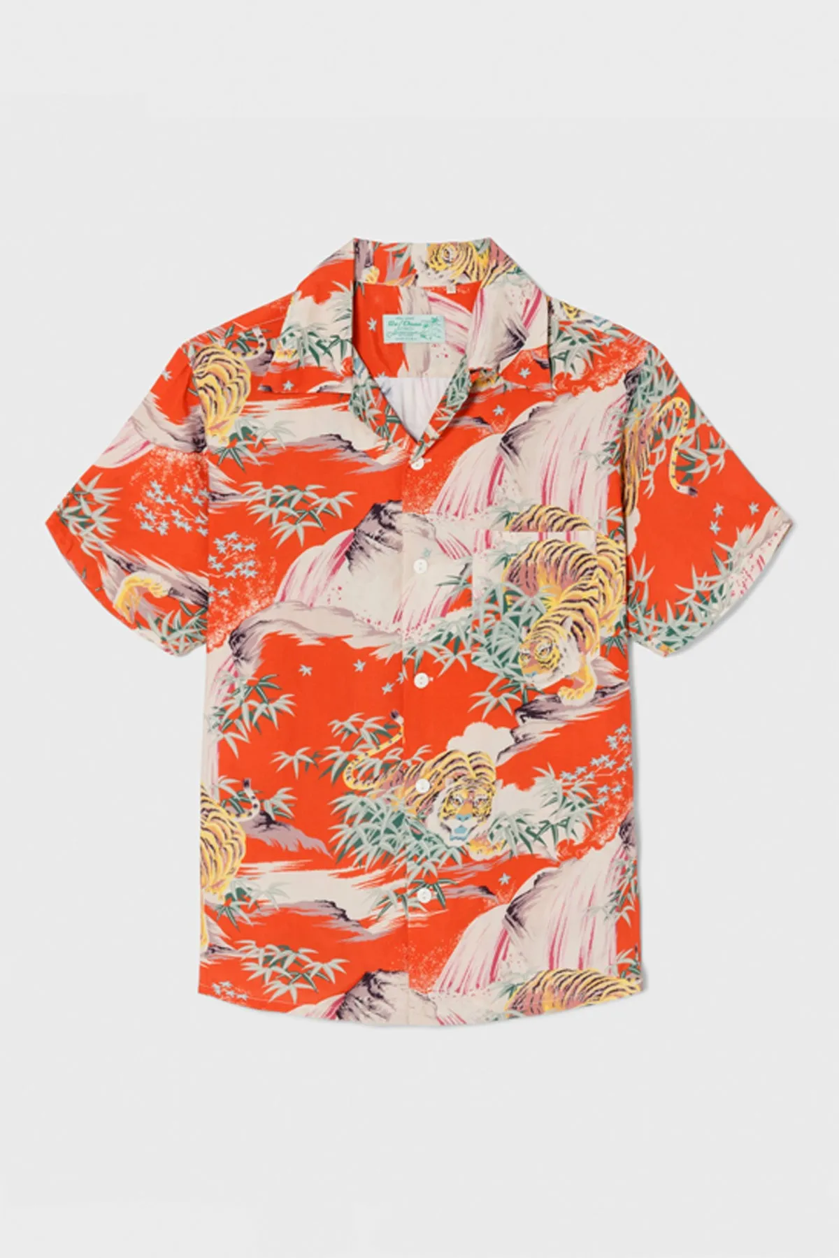 Tiger Surf Rider Shirt - Red Tiger