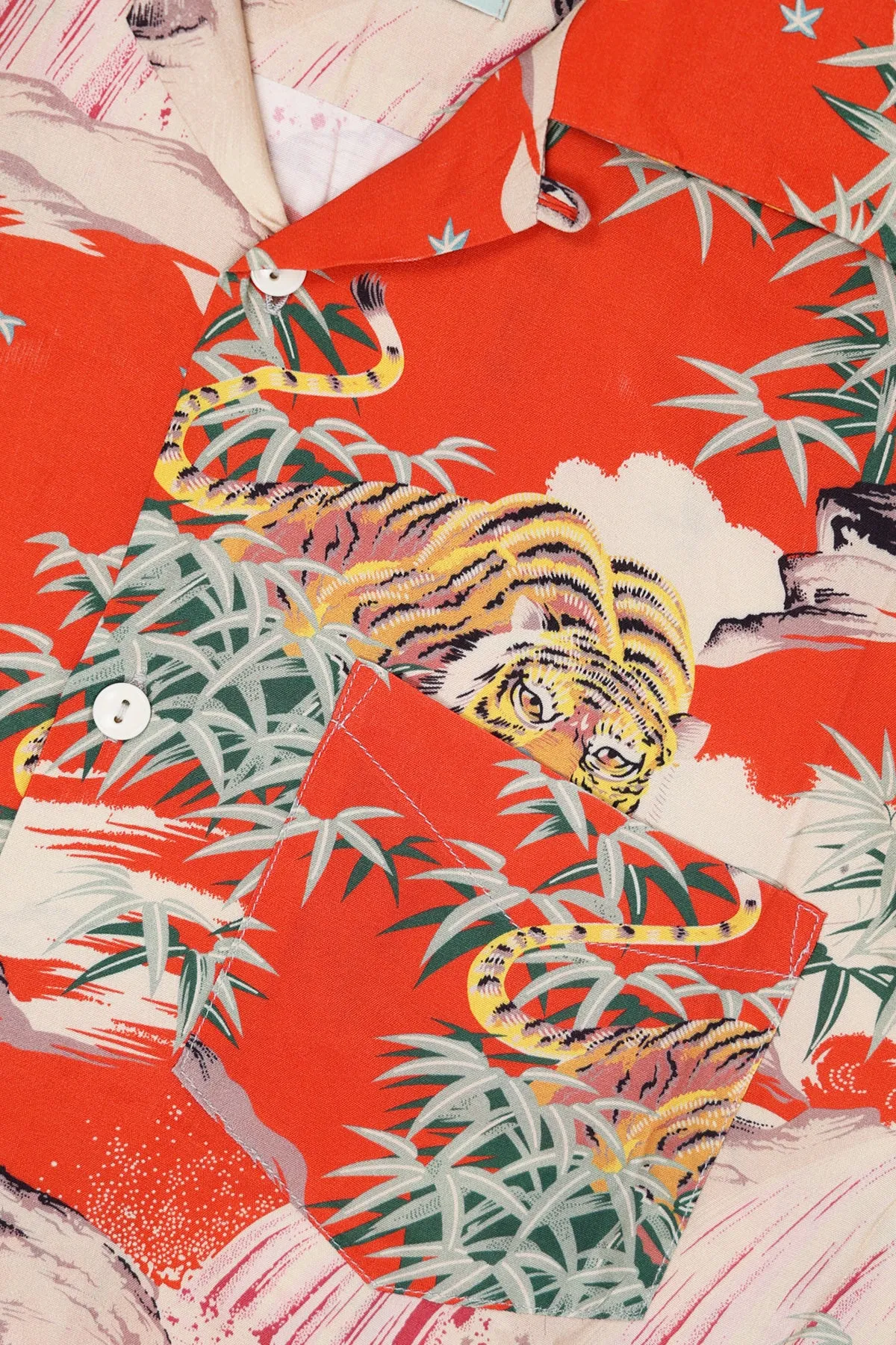Tiger Surf Rider Shirt - Red Tiger