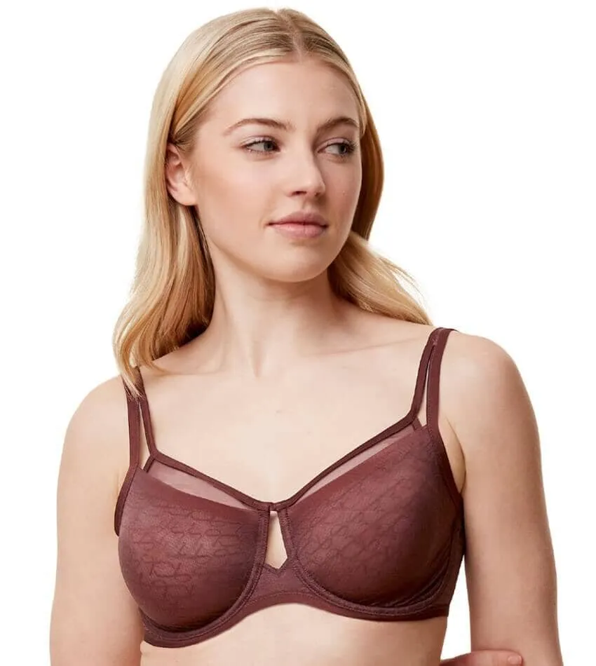 Triumph Signature Sheer Underwired Minimiser Bra - Decadent Chocolate