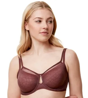 Triumph Signature Sheer Underwired Minimiser Bra - Decadent Chocolate